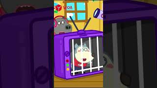 TV Jail Wolfoo Learns the Dos and Donts of Phone Use  Wolfoo Has Fun Playtime shorts [upl. by Goggin]