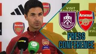 MIKEL ARTETA PRESS CONFERENCE AHEAD OF BURNLEY LIVE [upl. by Gignac702]