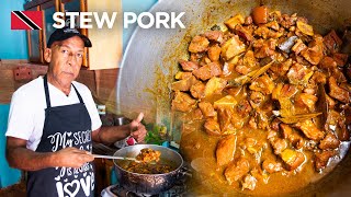 Old School Stew Pork by Uncle Clyde in Paramin Trinidad amp Tobago 🇹🇹 In De Kitchen [upl. by Laurinda391]