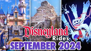 Disneyland Rides  September 2024 POVs 4K60 FPS [upl. by Wolfson]