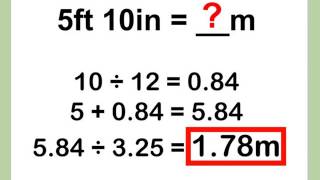 Cómo convertir pies a metros [upl. by Bilak]