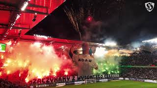 Legia fans crazy pyroshow  Legia Warszawa  Cracovia [upl. by Alaunnoif]