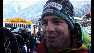 Beat Feuz 3rd place in the Chamonix Super Combined [upl. by Eneryc]