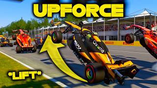 I Changed Downforce Into Upforce Lift In F1 24 [upl. by Haeli721]