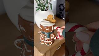 Iced gingerbread cookie latte ☕️🍪 icedcoffee gingerbread cozy holiday yum christmas shorts [upl. by Maidel]