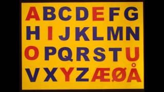 ABC sangen the Danish Alphabet [upl. by Winterbottom634]