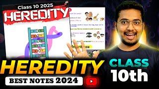 Heredity amp Evolution class 10 notes by CBSE topper  Boards 2025 [upl. by Pliske]