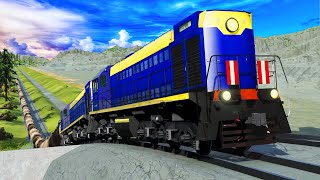 NO Control NO Brakes Trains Derailments ✅ BEAMNG DRIVE [upl. by Clarey447]