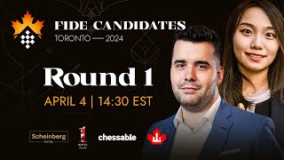 Round 1 FIDE Candidates amp Womens Candidates [upl. by Killian]