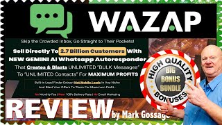 WAzap Review With Walkthrough Demo 🚦 MASSIVE NEVER ENDING 🤐 Wazapp Bonuses 🚦 [upl. by Brewer18]