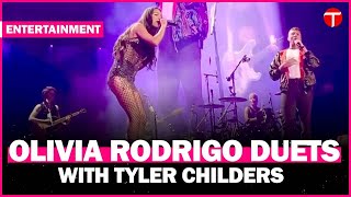 Olivia Rodrigo surprises fans with Tyler Childers duet during Guts tour [upl. by Une402]