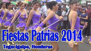 Desfiles Patrios 15 de septiembre Honduras 2014 [upl. by Lainad]