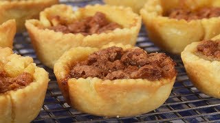 Butter Tarts Recipe Demonstration  Joyofbakingcom [upl. by Alaik398]