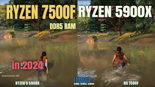 ryzen 7500f vs ryzen 5900x in 2024 [upl. by Petrine]