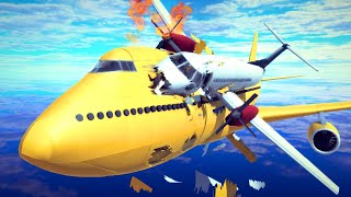 Midair Collisions Air Shootdowns amp Airplane Crashes 2  Besiege [upl. by Hutchison893]