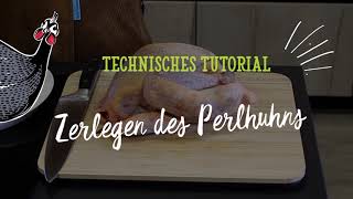 TUTORIAL Zerlegen des Perlhuhns mit der belgische Chefkoch Rochez Corentin [upl. by Fachan]