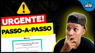 URGENTE Novo Formulário Fiscal dos EUA Expira HOJE Do  Google Adsense Atenção Prazo 2024 [upl. by Bashee562]