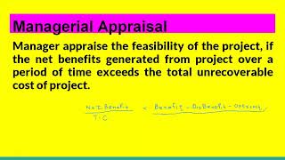 Project Managerial Appraisal l Project Management and Entrepreneurship l AKTU [upl. by Auburn]