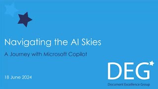 Navigating the AI Skies A Journey with Microsoft Copilot 20240618 155834 Meeting Recording [upl. by Kcirdled]