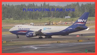 4K SPECTACULAR TAKEOFFS AND LANDINGS  Portland International Airport plane spotting PDX  KPDX [upl. by Meyer]