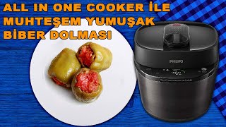 All In One Cooker ile Biber Dolması l Mükemmel Ayar l Philips [upl. by Tymes]