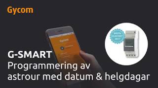 SE  GSmart  Programmering av astrour med datum amp helgdagar [upl. by Jordon198]