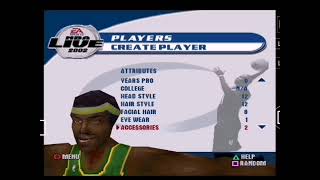 NBA Live 2002 Europe  PS1 Create Exhibition Challenge Season [upl. by Lan]