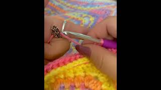 How to use a crochet tension ring best method [upl. by Horan814]