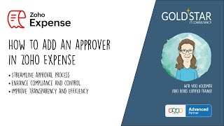 How to add an Approver in Zoho Expense [upl. by Einej]