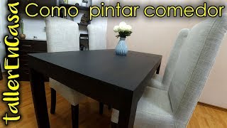 Como pintar mesa de madera en casa [upl. by Lekym546]