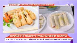 Bucătarul Gabi pregătește legume împăturite în foietaj [upl. by Edeline]