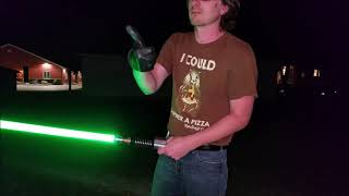 Choreographed lightsaber spin techniques guide with slow motion [upl. by Astrix918]