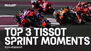 Top 3 TissotSprint Moments ⚡️  2024 QatarGP [upl. by Amberly457]