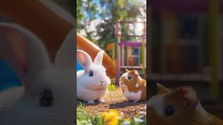 A Day of Friendship Rabbit amp Guinea Pig Adventures shorts [upl. by Colier63]