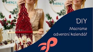 Macrame adventní kalendář 🎄 postup [upl. by Macpherson]