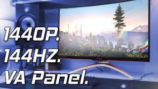 AOC AGON AG322QCX Review  The 32 Inch 144Hz 1440p Monitor [upl. by Roberto]