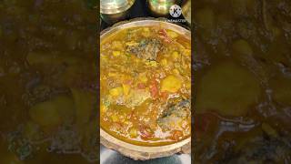 My favorite dish । potato ghati with fish head । recipe shorts [upl. by Maltzman]