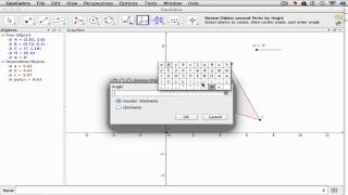 Geogebra  Setting up a Rotationscreenflow [upl. by Nissie993]