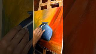 Still Life Oil Painting On Canvas painting shortvideo oillandscape [upl. by Hedvig]