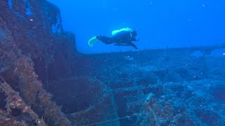 Deco dive at CS Retriever near Glyfada Attica [upl. by Darwen]