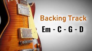 Rock Pop Backing Track E Minor  100 BPM  Em C G D  Guitar Backing Track [upl. by Leon]