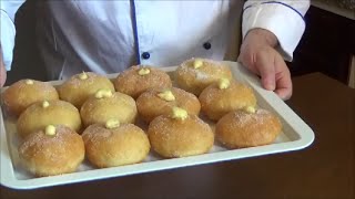 krapfen Bomboloni alla crema Chef Stefano Barbato [upl. by Acemahs]