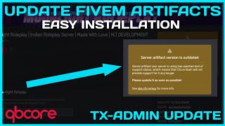 Update Latest FiveM Server Artifacts  Update Latest Tx Admin  FiveM Tutorial 2023  MJ DEVELOPMENT [upl. by Nailluj958]