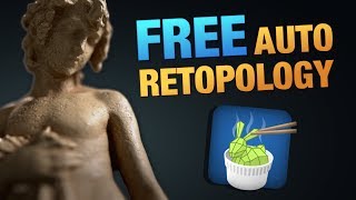 Free Auto Retopology with Instant Meshes [upl. by Suoinuj]