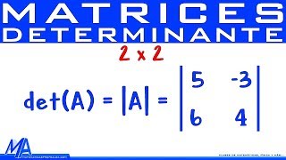 Determinante de una matriz de 2x2 [upl. by Alesig]