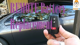 4th Gen Toyota Prius Key Battery Change [upl. by Nnairb]