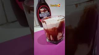 Hersheys chocolate syrup milkshake recipe easy milkshake for kids YTshorts [upl. by Mireille]