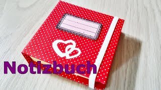 Basteln Notizbuch selbst basteln  Post it Buch zum mitnehmen  DIY notice book [upl. by Nilac]