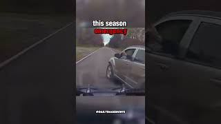 Drunk driver rams cammer off the road Credit DailyIdiotDrivers [upl. by Ydnal824]