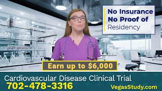 Cardiovascular Clinical Trial in Las Vegas  Earn up to 6000  30s Google Ads [upl. by Halyk]